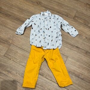 Gap 18-24 months Disney shirt and jeans outfit